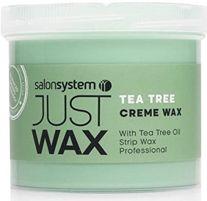 Salon System Just Wax Green Tea Crème Wax Ideal for Sensitive Skin with Antioxidant Properties 450g