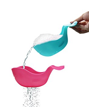 TOPSKY Whale Bath Spout Child Bath Waterfall Toy Pink and Blue 2 Pack