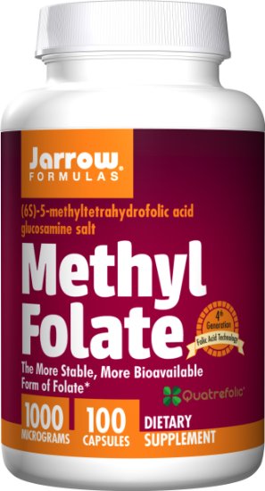 Jarrow Formulas Methyl Folate 1000 mcg 100 Count