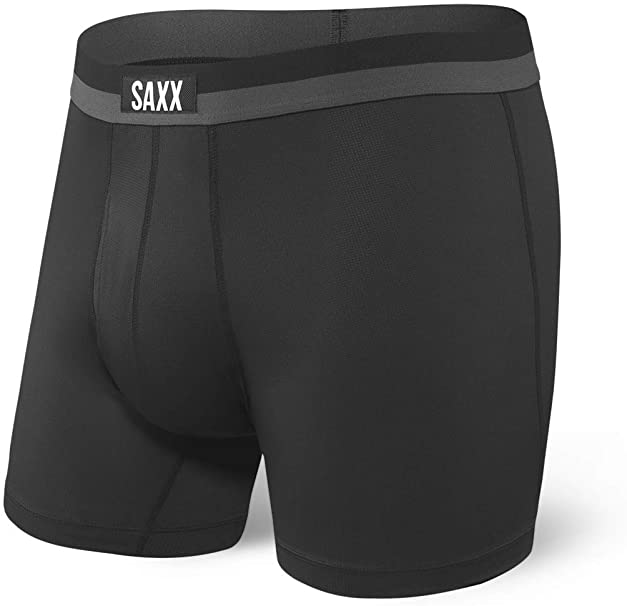 Saxx Men's Underwear -Sport MESH Boxer Briefs with Built-in Pouch Support- Workout Underwear for Men