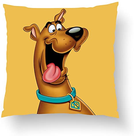 Zippered Pillow Covers Pillowcases 18x18 Inch Scooby Doo Airbrush Pose 15 Pillow Cases Cushion Cover for Home Sofa Bedding