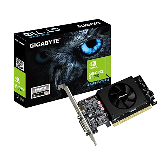 Gigabyte GeForce GT 710 2GB Graphic Cards Support PCI Express 2.0 X8 Bus Interface. Graphic Cards GV-N710D5-2GL