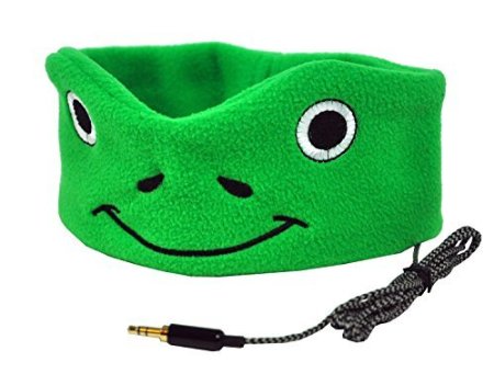 CozyPhones Kids Headphones - Super Comfortable and Soft Fleece Headbands Perfect for Travel and Home - from CozyPhones - Green Froggy