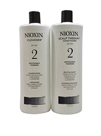 Nioxin System 2 Cleanser and Scalp Therapy Conditioner, 33.8 Ounce