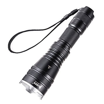 WUBEN LT35 LED Handheld Flashlight,Zoomable,Rechargeable,Waterproof IPX8,Pocket-Sized Torch (for Camping,Hiking and Riding) with Super Bright 1200 Lumens CREE LED,5 Light Modes,18650 Battery Included