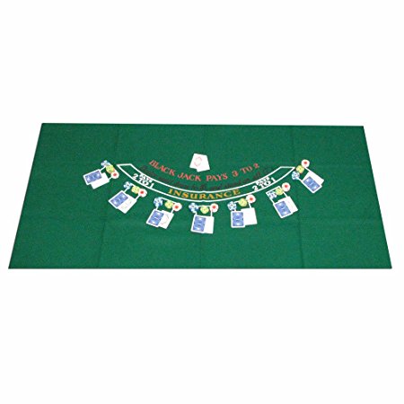 Trademark Poker Blackjack Layout, 36 x 72 Inch