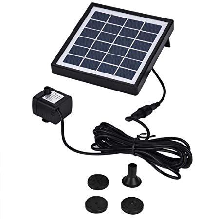 1.5W Miniature Brushless Solar Water Pump Fountain Pond Pool Rockery Water Garden Aquarium Submersible Water Pumps with Solar Panel