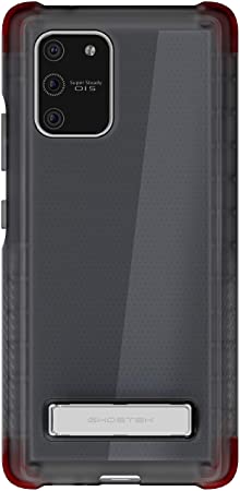 Ghostek Covert Galaxy S10 Lite Case Clear with Kickstand Slim Thin Shockproof Design Scratch Resistant Back and Anti Slip Hand Grip Protective Case for 2020 Samsung Galaxy S10 Lite (6.7 Inch) - Smoke