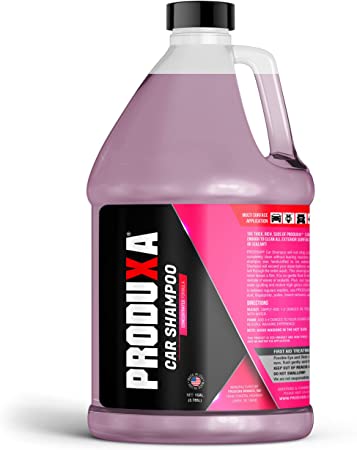 PRODUXA Car Shampoo: Revolutionary Ph-Balanced Concentrated Formula, Wash & Seal for Safe Washing, Spot Free Cleaning Car Wash Soap and Shampoo, 1 Gallon
