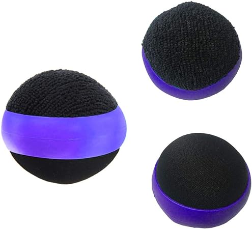 3 Pack Dual Action Touch Screen Glass Cleaner Cleaning Ball for iPad/Tablet/Smart Phone/Laptop/Computer/TV/Monitor Purple