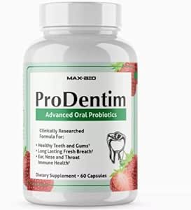 Max-Bio Prodentim for Gums and Teeth Health Dental Formula 60 Capsules