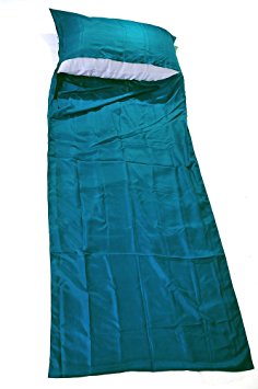 Marycrafts 100 Pure Mulberry Silk Single Sleeping Bag Liner Travel Sheet Sleepsack 83quotx33quot
