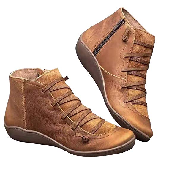 2019 New Arch Support Boots,Ankle Booties with Concealed Orthotic Arch Support