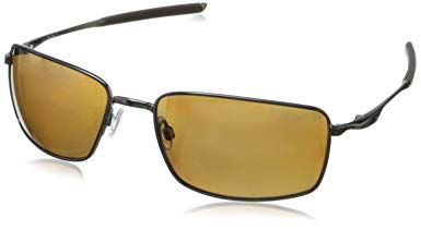 Oakley Square Wire OO4075 Polarized Iridium Rectangular Sunglasses