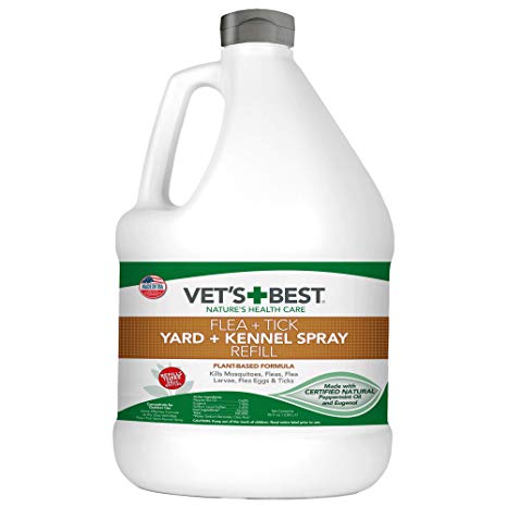 Vet's Best Flea and Tick Yard and Kennel Spray | Yard Treatment Spray Kills Mosquitoes, Fleas, and Ticks with Certified Natural Oils