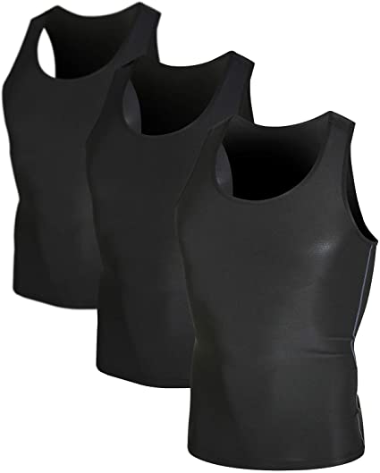 DEVOPS Men's 2~3 Pack Sleeveless Athletic Cool Dry Compression Muscle Tank Top