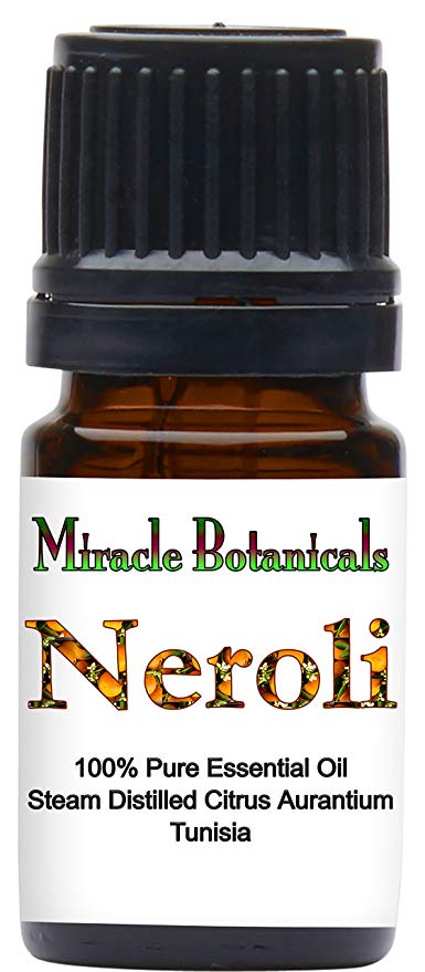 Miracle Botanicals Neroli Essential Oil - 100% Pure Citrus Aurantium Amara - Therapeutic Grade 5ml