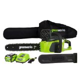 GreenWorks 20312 DigiPro G-MAX 40V Li-Ion 16-Inch Cordless Chainsaw 1 4AH Battery and a Charger Inc