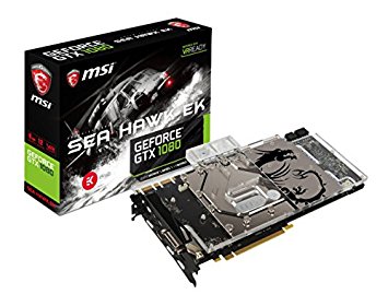 MSI GTX 1080 SEA HAWK EK X MSI NVIDIA GeForce 8 GB GDDR5X 256 Bit Memory PCI Express 3 DP/HDMI/DVI Graphics Card - Black