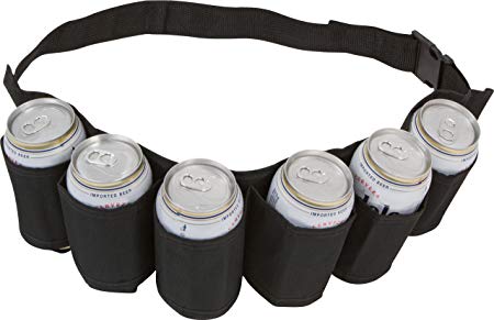 EZ DRINKER Beer and Soda Can Holster Belt, Pack of 6