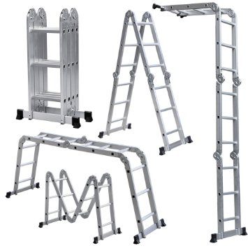 Light Weight Multi-Purpose 12' Aluminum Ladder - 300 LB Capacity
