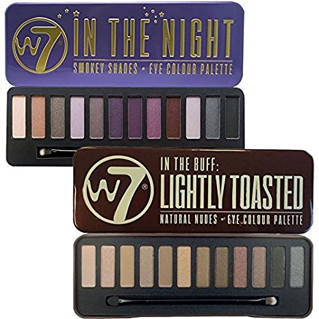 W7 In The Buff Lightly Toasted & In The Night Eye Shadow Palette