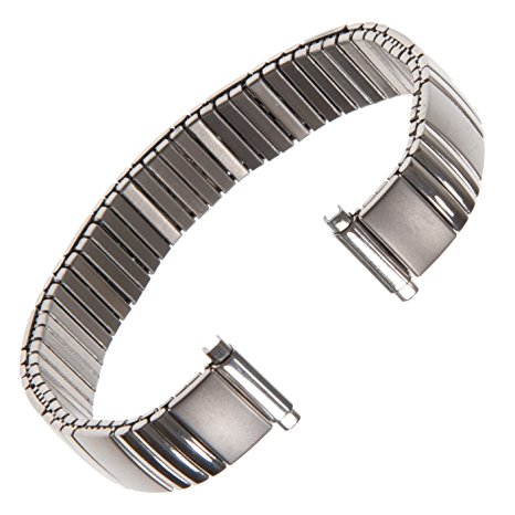 Gilden Ladies Expansion 12-16mm Striped Stainless Steel Watch Band 146