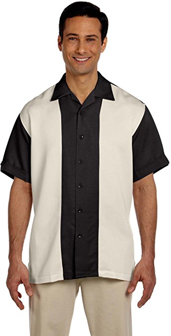 Harriton Men's Two-Tone Bahama Cord Camp Shirt