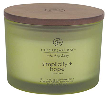 Chesapeake Bay Candle Scented Candle, Simplicity   Hope (Mint Basil), Coffee Table