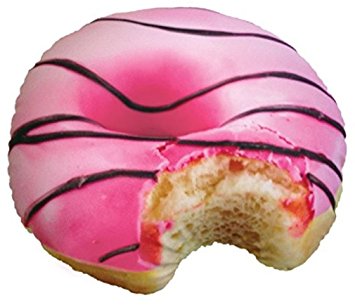 iscream Yummy Treats Buttercream Scented Donut with Bite Microbead Pillow