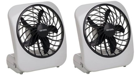 O2cool 5" Battery Operated Portable Fan  2 Count
