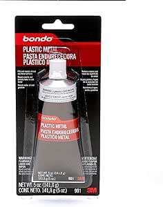 Bondo Plastic Metal, Seals & Fills Almost Any Metal Surface for Durability & Longevity, 5 oz.