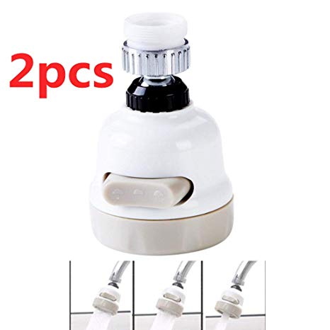 Moveable Tap Head Kitchen Universal 360 Degree Rotatable Faucet Water Sprayer（2pcs)