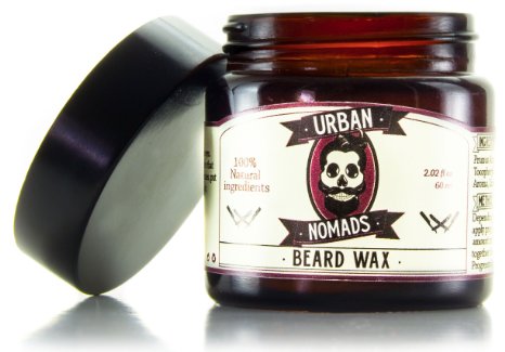 Beard Balm & Wax - Handcrafted in Barcelona - Bergamot, Vanilla, Woody Rose Hip Scents - Smooth Shea Butter & Argan Oil - Leave in Conditioner & Styling Balm for All Beard Styles, Mustache, Hair 2 oz