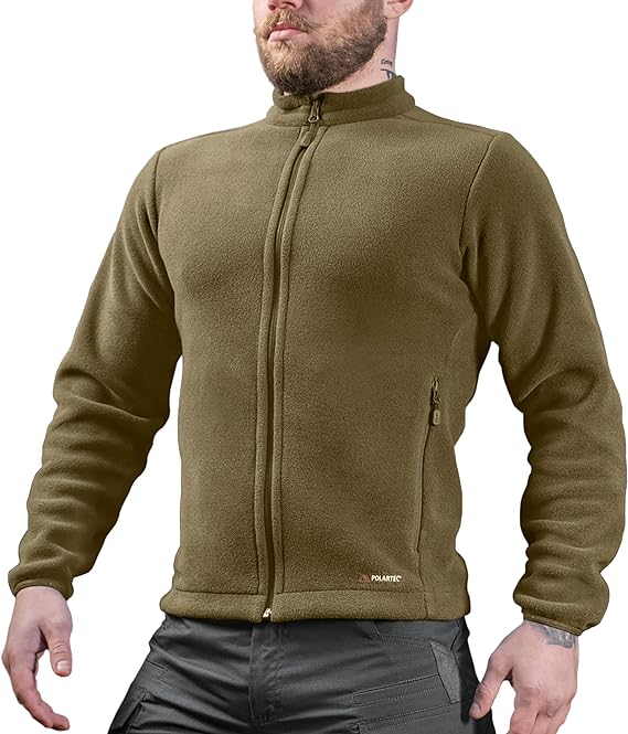 M-Tac Nord Polartec 200 Fleece Jacket for Men - Military Style Sweatshirt Tactical Full Zip Warm Sweater