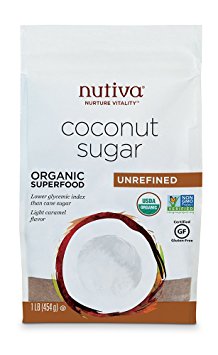 Nutiva Organic Coconut Sugar, Unrefined, 16 Ounce