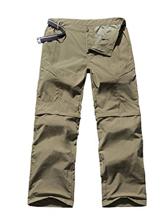 Women's Outdoor Quick Dry Water-Resistant Convertible Zip Off Trousers Climbing Hiking Fishing Pants