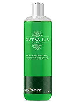 Nutra H.A. (Enriched with Hyaluronic Acid   CoQ10   B vitamins) Revitalizing Hair and Scalp Health Daily Shampoo | Paraben Free, Cruelty Free and Not Tested on Animals | 16 oz. from Purity Products