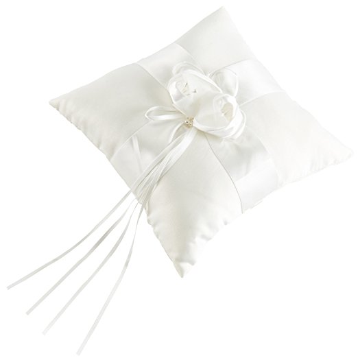 Bridss Bridal Wedding Ceremony Pocket Ring Pillow Cushion Bearer with Ribbons 2020cm