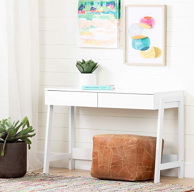 South Shore 12443 Liney Console Table-White