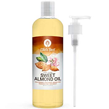Almond Oil - Sweet - Pure USA Cold Expeller Pressed & Hexane Free - Best Carrier Oil for Essential Oils - Massage & Aromatherapy - Therapeutic Grade - Food Grade (16 oz)