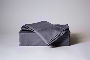 Opulence Bamboo Bed Sheet Set - 320 Thread Count, King, Grey