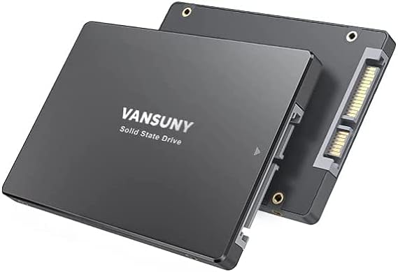 Vansuny X12 512GB SSD SATA III 2.5 Inch Internal Solid State Drives 3D NAND Internal SSD Read Speed up to 500MB/sec, Black