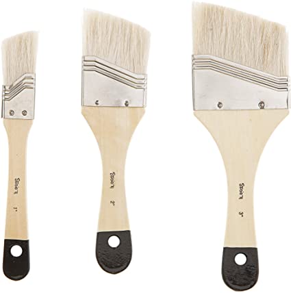 Darice 30062700 Studio 71 All-Purpose Goat Hair Brushes, Set of 3 Paintbrushes
