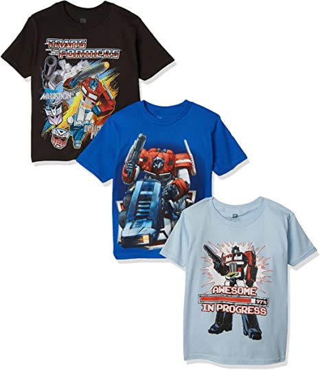 Transformers Boys' Boys Assorted T-Shirt 3-Pack