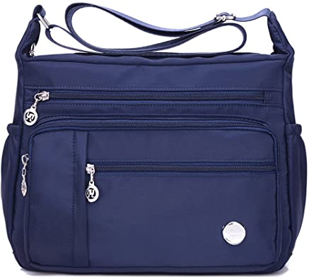 KARRESLY Women's Shoulder Bags Travel Handbag Messenger Cross Body Nylon Bags with Lots of Pockets