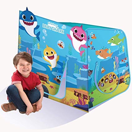 Playhut Pinkfong Baby Shark Hide N Play Pop-Up Play Tent Preschool Gift for Kids