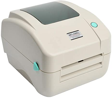 MFLABEL White Color 4x6 Thermal Printer, Commercial Direct Thermal High Speed USB Port Label Writer Machine