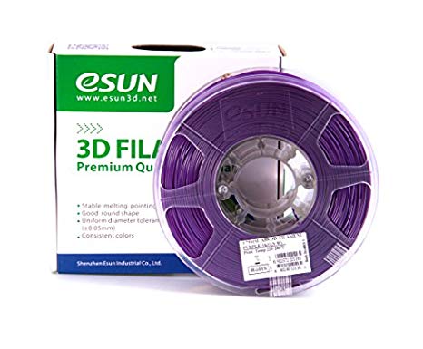 eSUN 1.75mm Purple ABS 3D Printer filament 1kg Spool (2.2lbs), Purple
