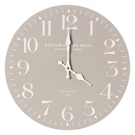 Classic Style WILLIAM SUTTON WALL CLOCK in Grey
